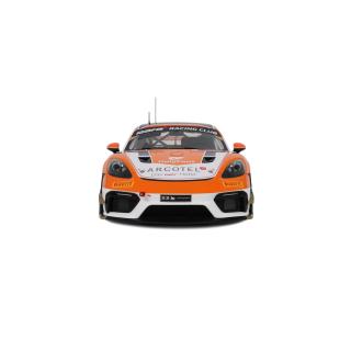 PORSCHE 718 CAYMAN GT4 RS CLUBSPORT E. HEYERDAHL / N. MALOY GT4 EUROPEAN SERIES 2024 OttO mobile 1:18 Resinemodell (Türen, Motorhaube... nicht zu öffnen!)